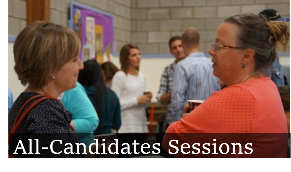 All Candidates Sessions